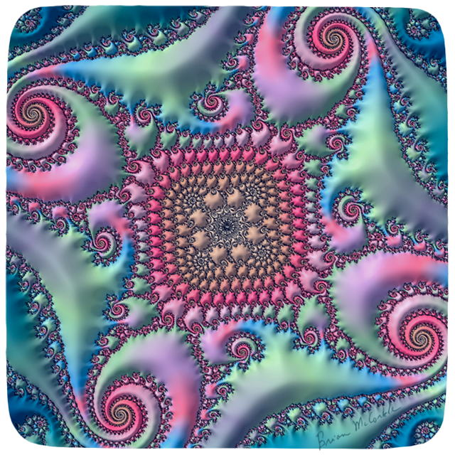(image for) Blue Green Pinwheel Fractal